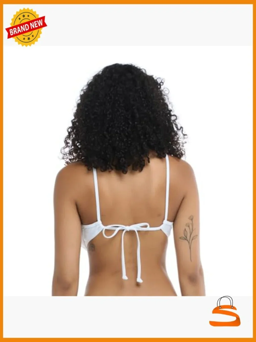 Underwire Bikini Top D-F Cup Power Mesh Support Adjustable Straps